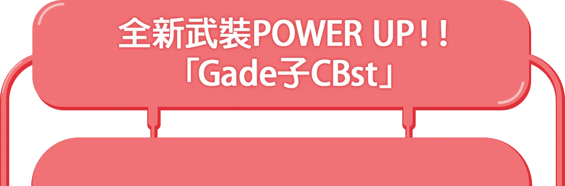 全新武裝POWER UP！！「Gade子CBst」